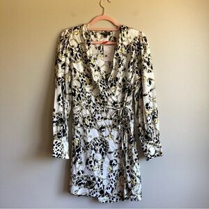 NWT TopShop Long Sleeve True Wrap Style Mini Dress 6